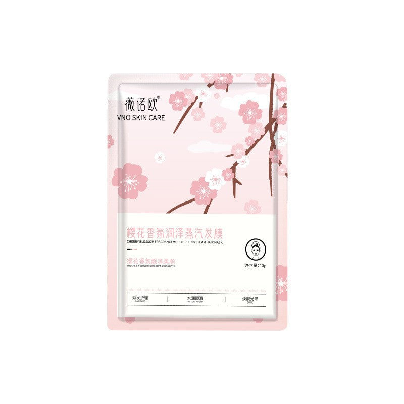 Sakura Self-Heating Steam Hair Mask Cap – 8-Minute Salon Treatment