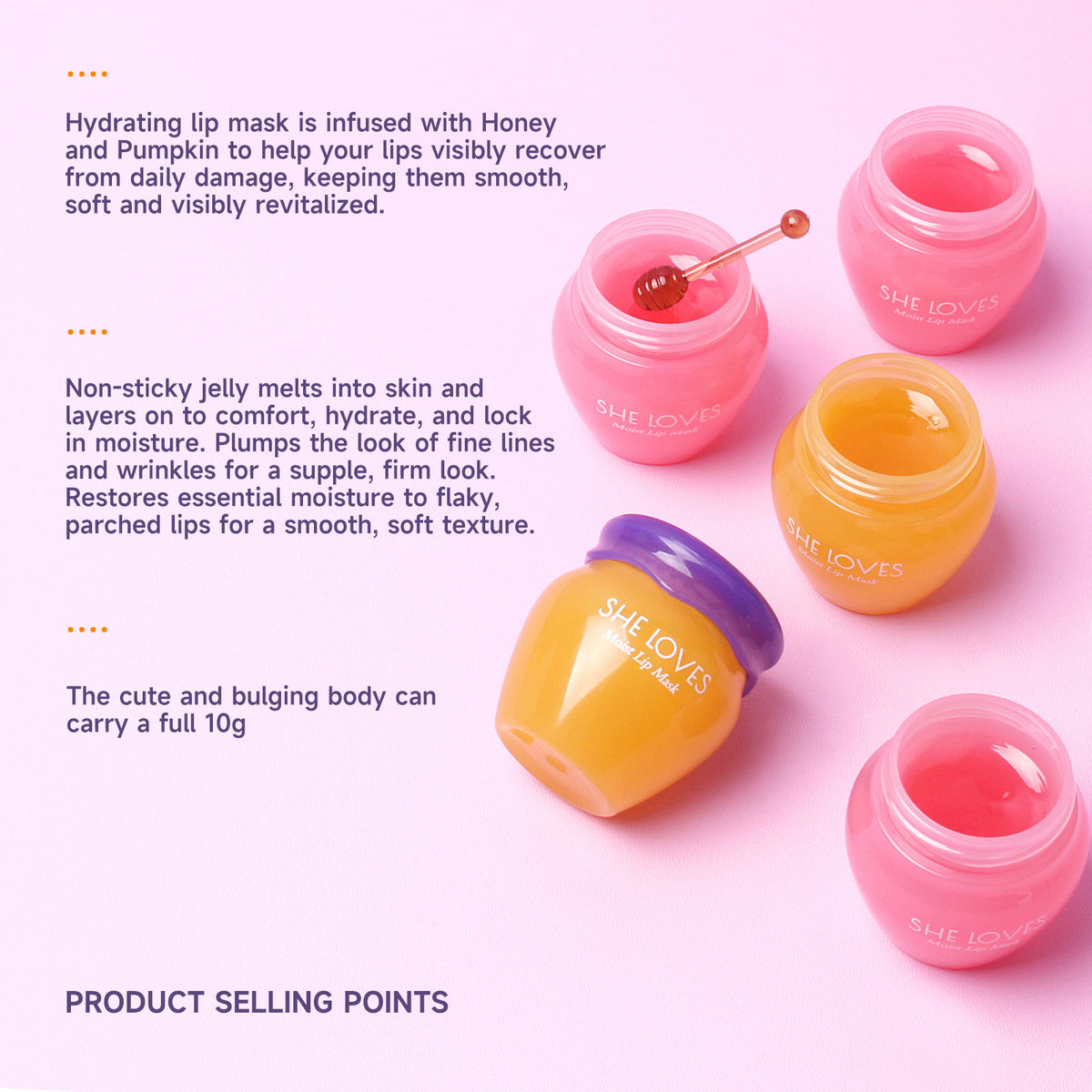 Sakura & Honey Lip Care Set – Exfoliating Scrub & Nourishing Lip Treatment