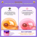 Sakura & Honey Lip Care Set – Exfoliating Scrub & Nourishing Lip Treatment