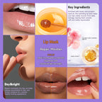 Sakura & Honey Lip Care Set – Exfoliating Scrub & Nourishing Lip Treatment