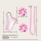 13-Piece Heatless Curls & Sleep Set – Curling Rod, Pillowcase, Eye Mask & Cap
