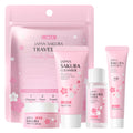 Sakura Glow Skincare Travel Kit – 4-Piece Cleanser, Toner, Serum & Cream