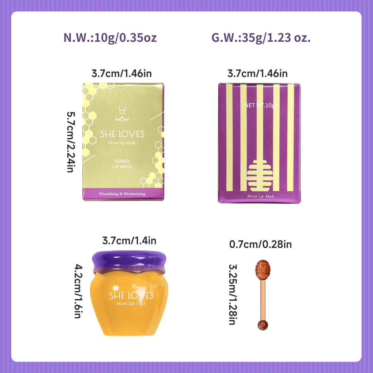 Sakura & Honey Lip Care Set – Exfoliating Scrub & Nourishing Lip Treatment